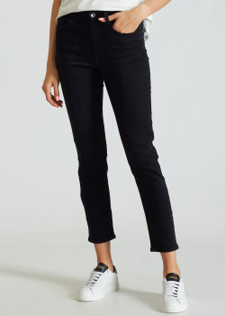 Укороченные джинсы-скинни Liu Jo черного цвета, фото